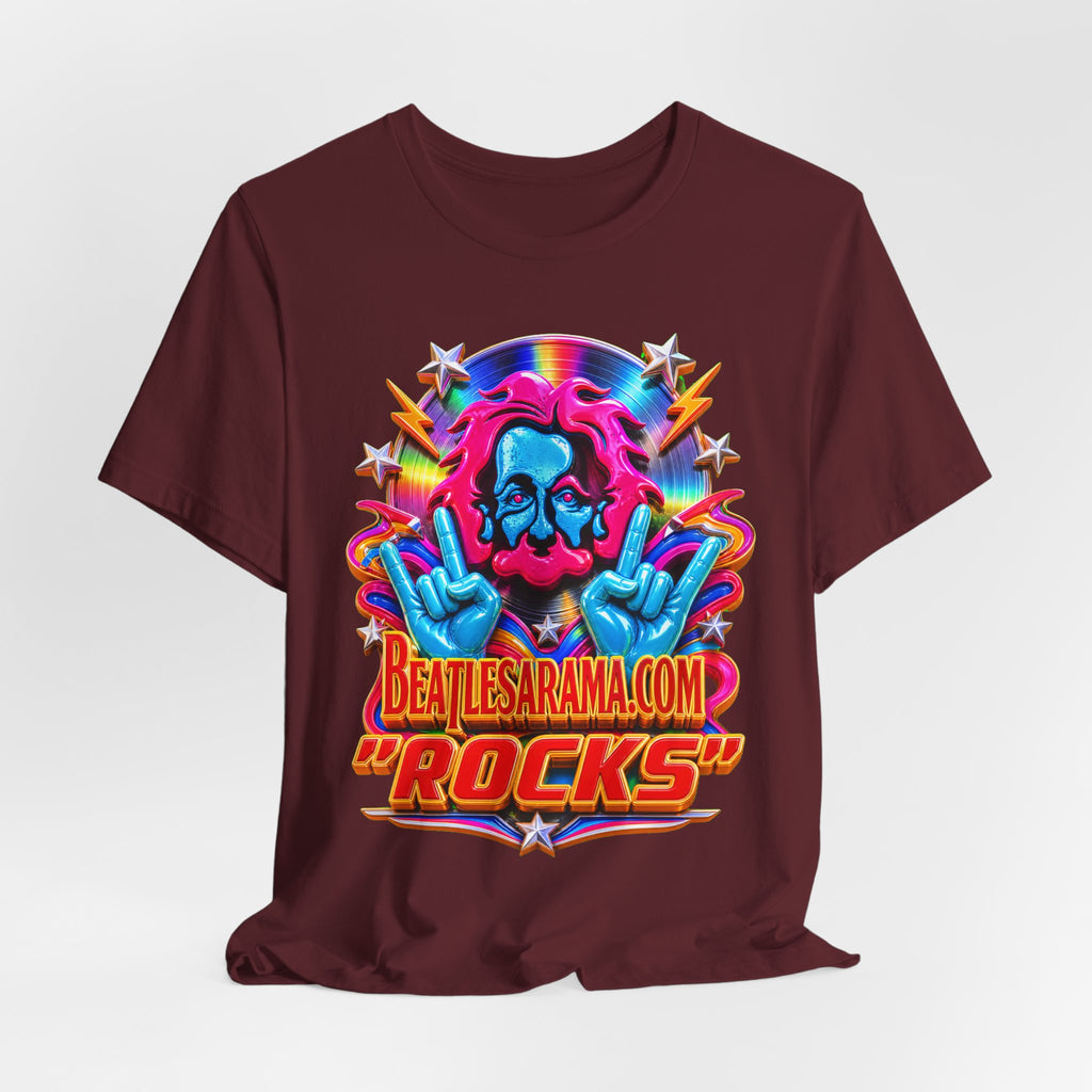 Beatlesarama.com "Rocks" T-Shirt — Retro Psychedelic Band Tee
