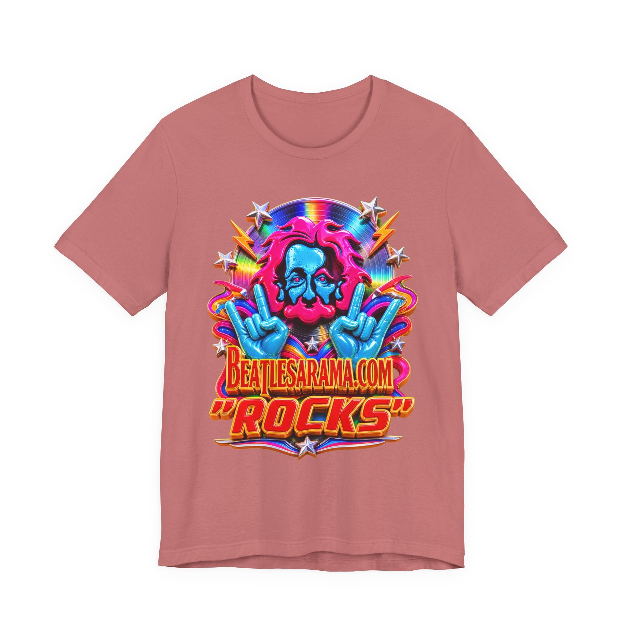 Beatlesarama.com "Rocks" T-Shirt — Retro Psychedelic Band Tee