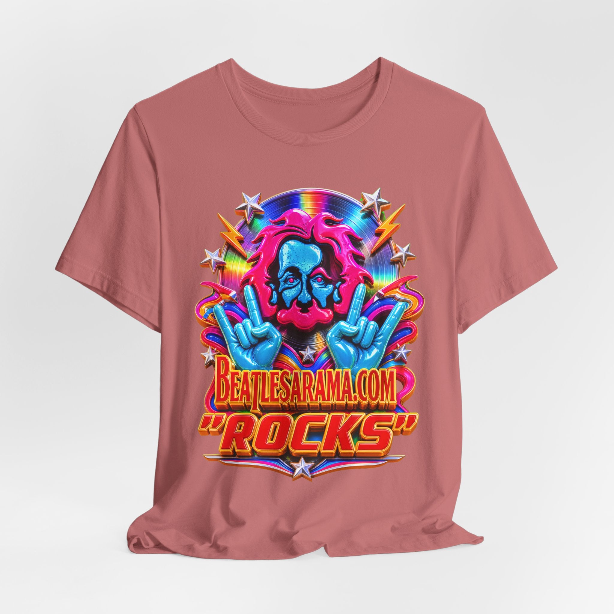 Beatlesarama.com "Rocks" T-Shirt — Retro Psychedelic Band Tee