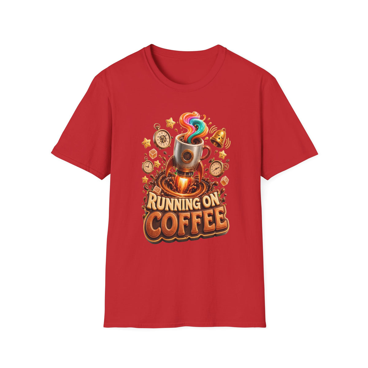 Running on Coffee T-Shirt — Funny Coffee Lover Tee