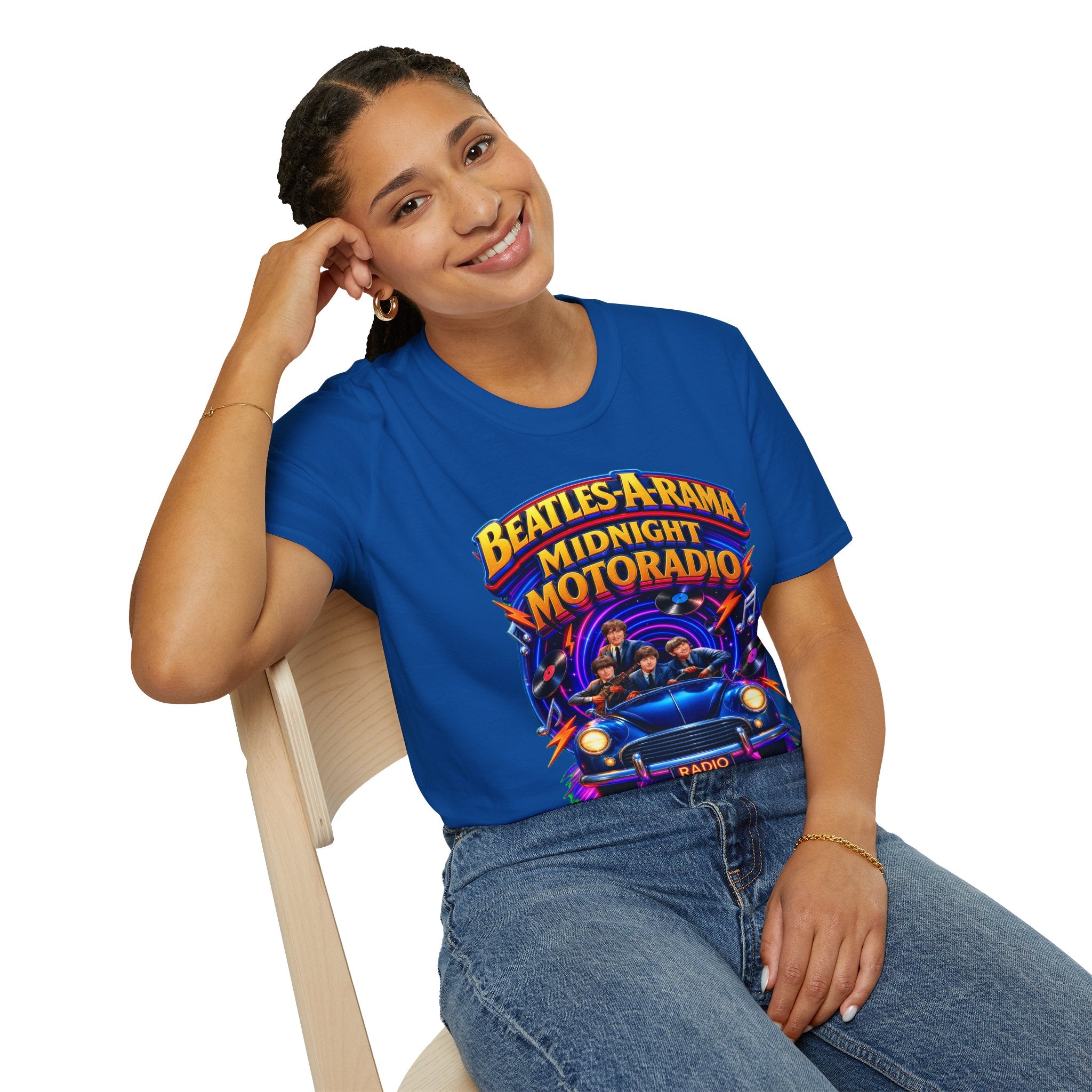 Beatles-A-Rama "Midnight Motoradio" T-Shirt — Vintage Rock Band Tee