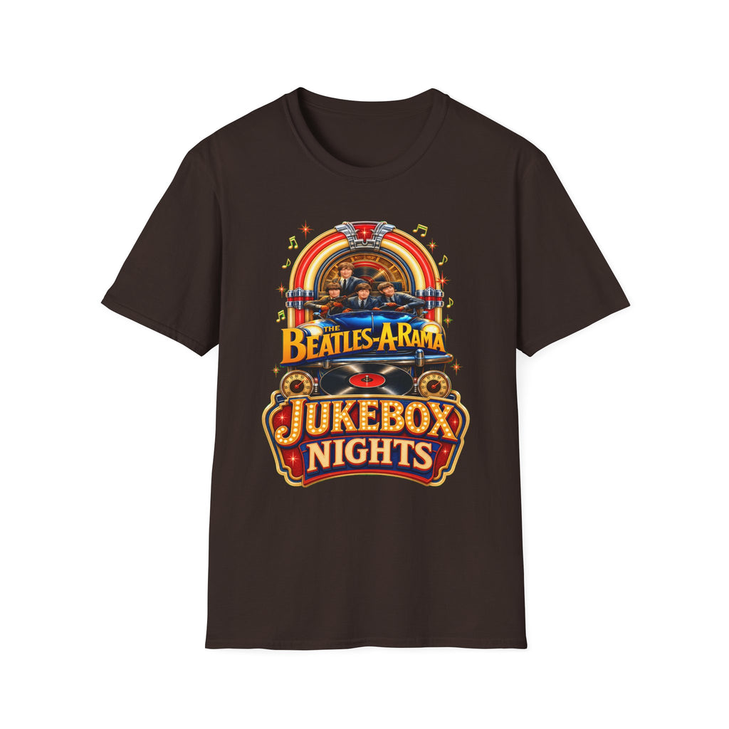 Beatles-A-Rama Jukebox Nights T-Shirt — Retro Music Tee for Fans