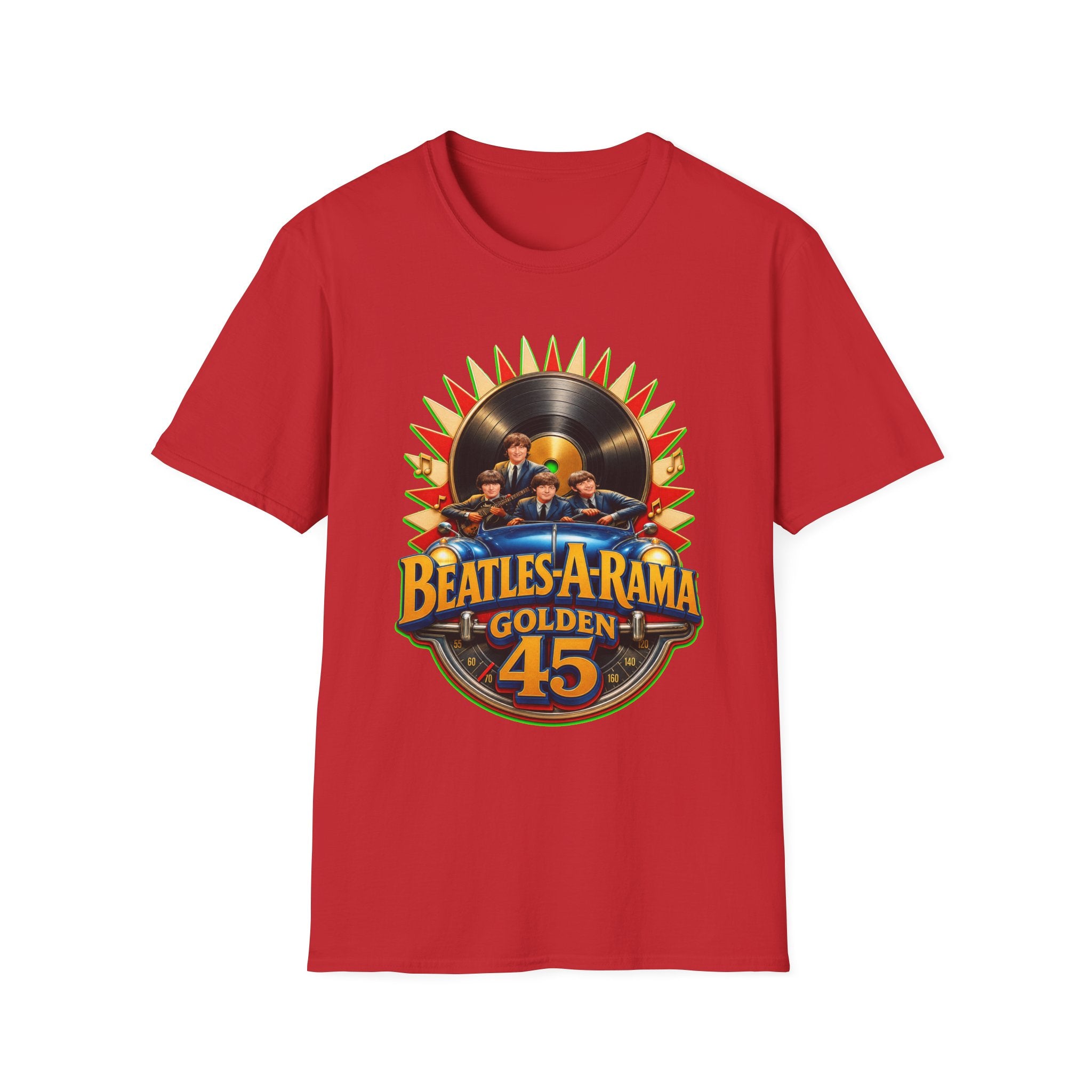 Beatles-A-Rama Golden 45 T-Shirt — Retro Vinyl Band Tee