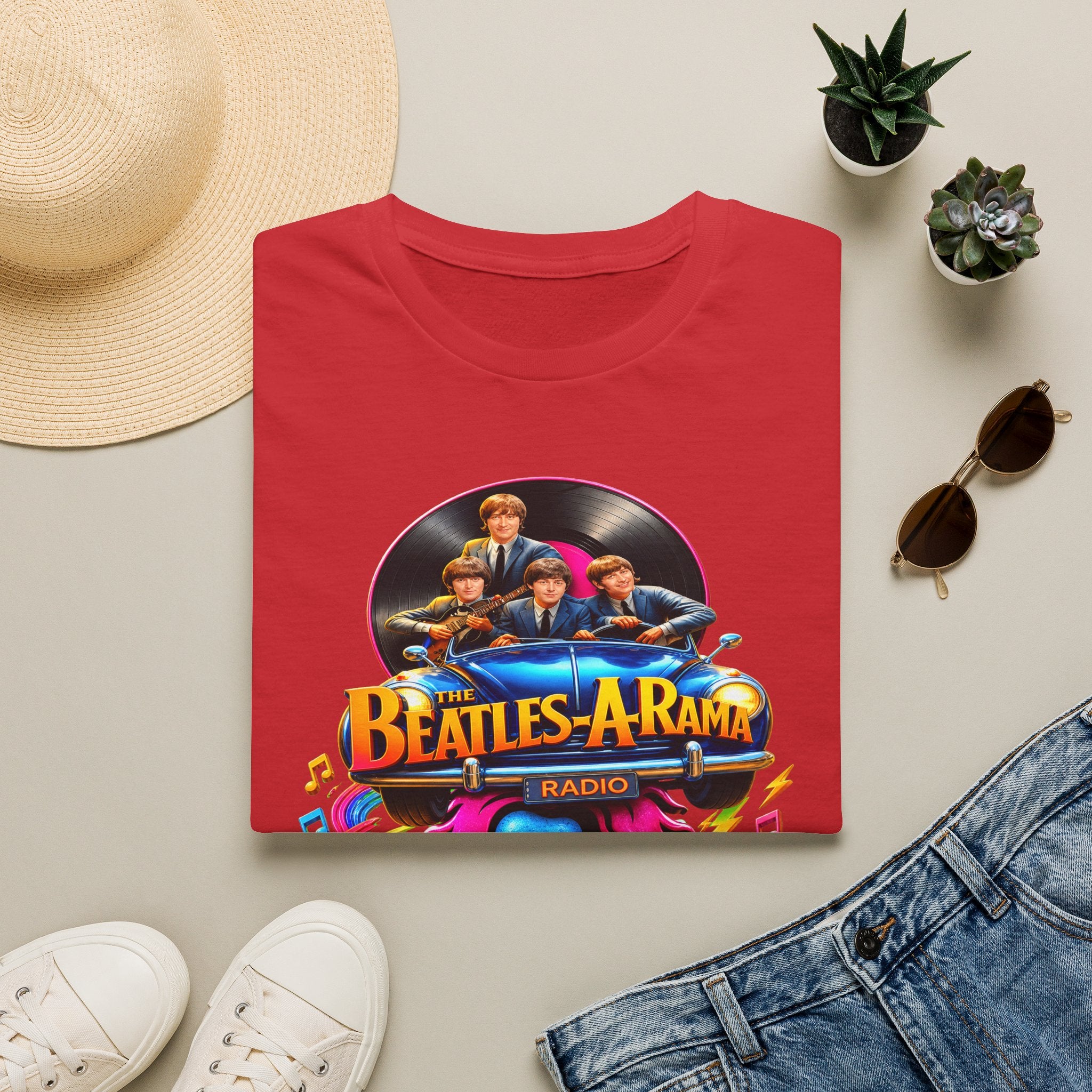 Beatles-A-Rama Retro Rock & Roll Ride Tee
